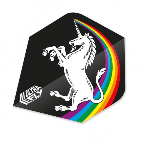 Unicorn Rainbow Ultrafly .100 Xtra Dart Wings - Black