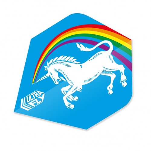Unicorn Rainbow Ultrafly .100 Xtra Dart Wings - Blue