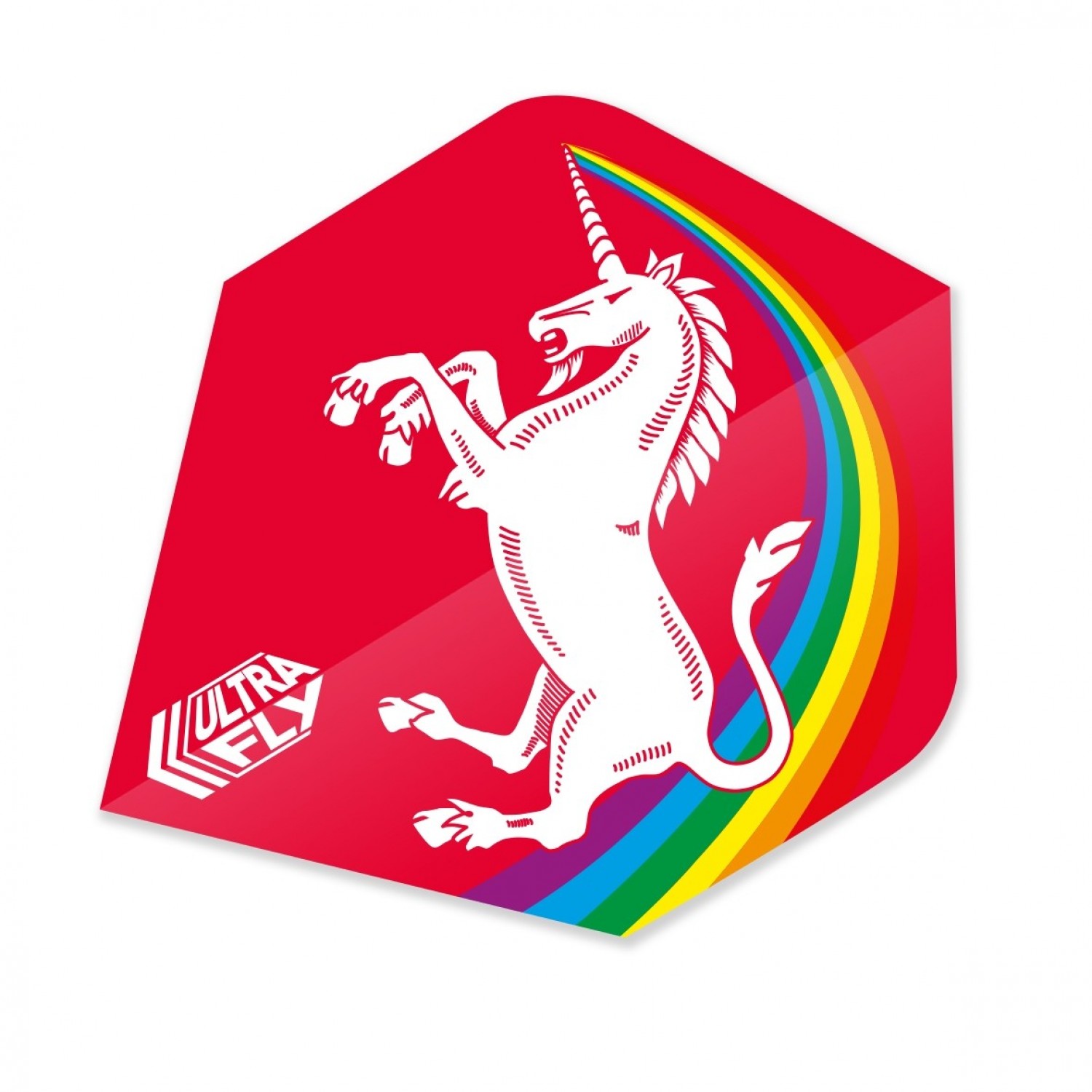Unicorn Rainbow Ultrafly .100 Xtra Dart Wings - Red