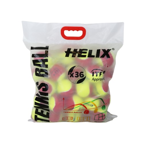Helix 4-7 Years ITF Approved 36 Tennis Balls