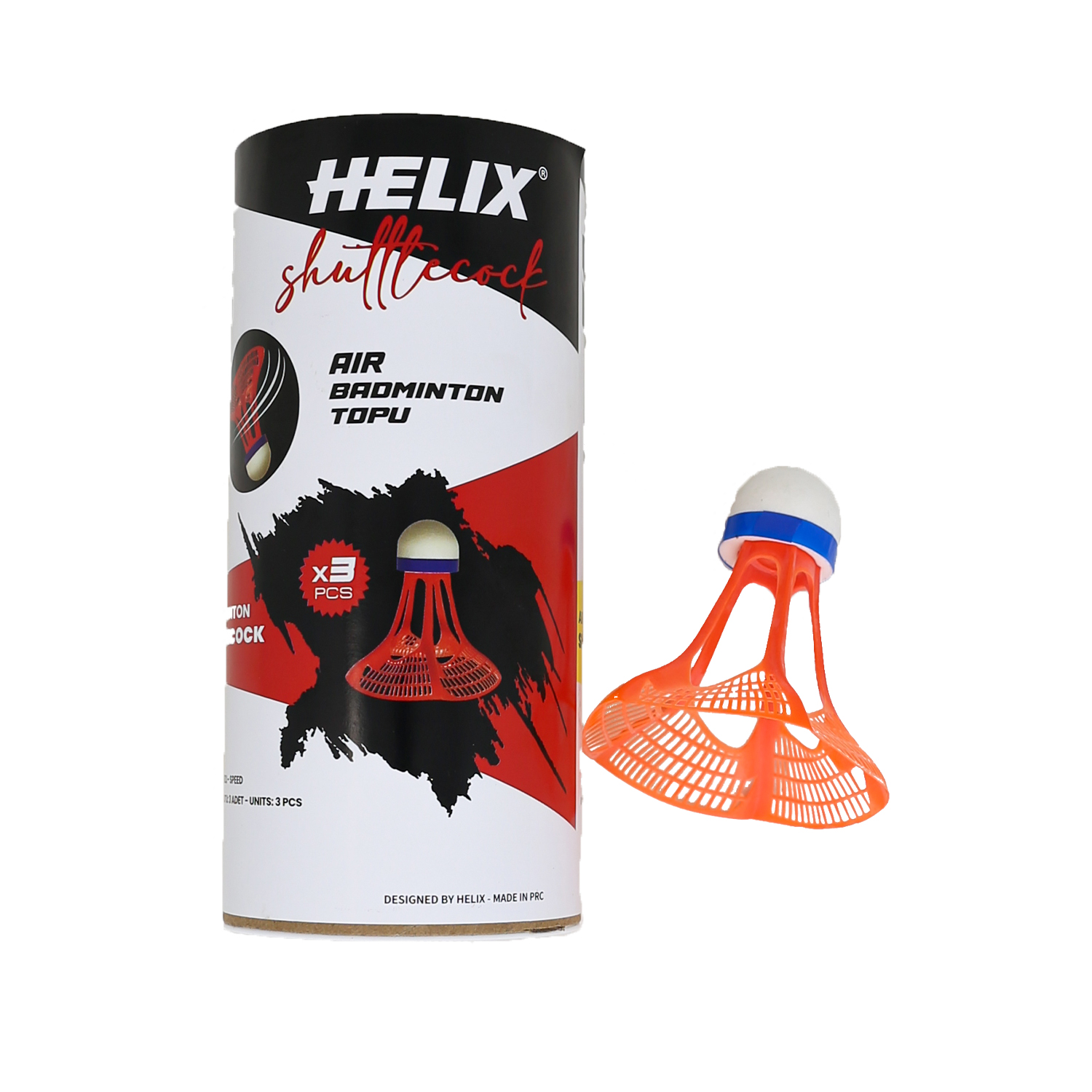 Helix Air Badminton Ball - Orange