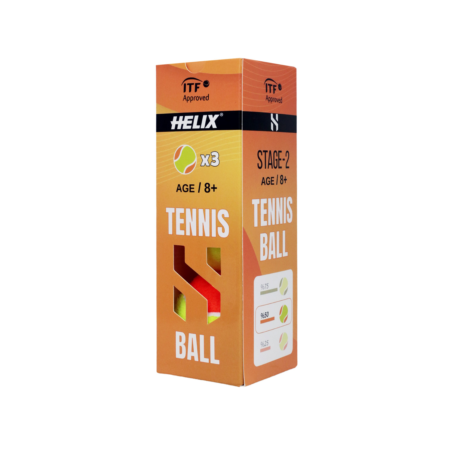 Helix 8+ Yaş ITF Onaylı Tenis Topu